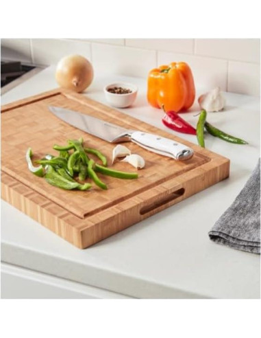 Tabla de Cortar Reversible Cuisinart de Bambú 43 cm con Mangos