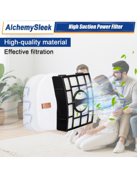 Filtro de Reemplazo Shark ZU560 ZU561 ZU562 HEPA 8 Piezas