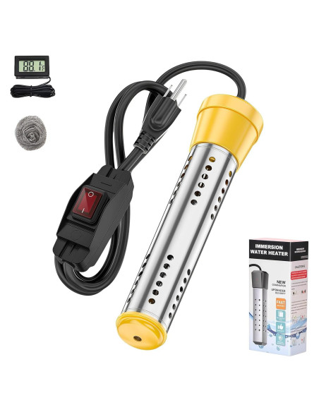 Calentador de Agua de Inmersión KIRFOLUC 2000W para Piscinas