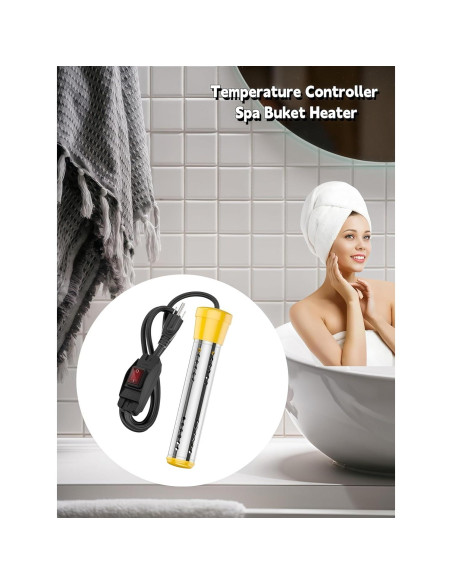 Calentador de Agua de Inmersión KIRFOLUC 2000W para Piscinas