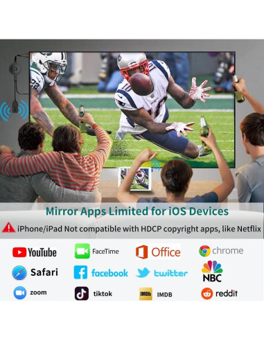 Adaptador HDMI Inalámbrico 4K DARLYOR - Proyector y TV