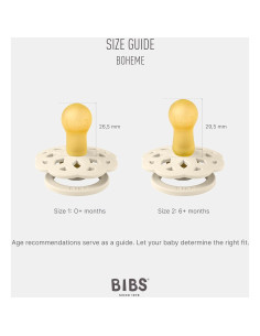Chupete BIBS Boheme 2-Pack 0-6 meses Azul Bebé 2