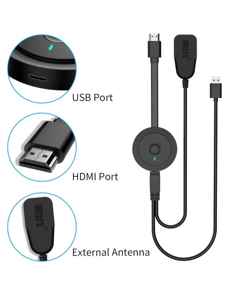 Adaptador HDMI Inalámbrico 4K DARLYOR - Proyector y TV