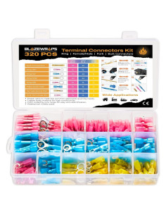 Kit de Conectores Termoretráctiles 320 Piezas Blazewraps