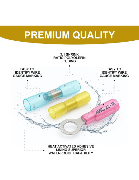 Kit de Conectores Termoretráctiles 320 Piezas Blazewraps