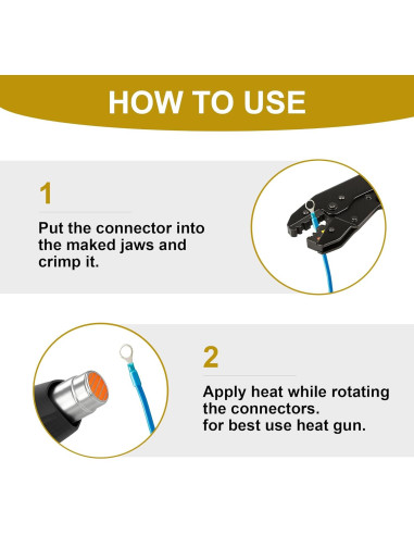 Kit de Conectores Termoretráctiles 320 Piezas Blazewraps