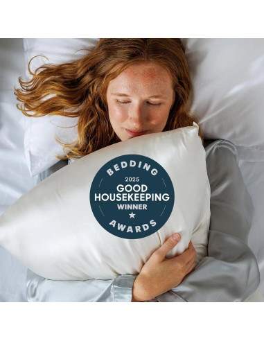 Juego de 2 Fundas de Almohada de Seda Pura Fishers Finery Azul