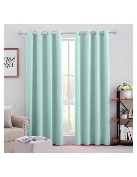 Cortinas Blackout Aqua HOMEIDEAS 132x213 cm 2 Paneles