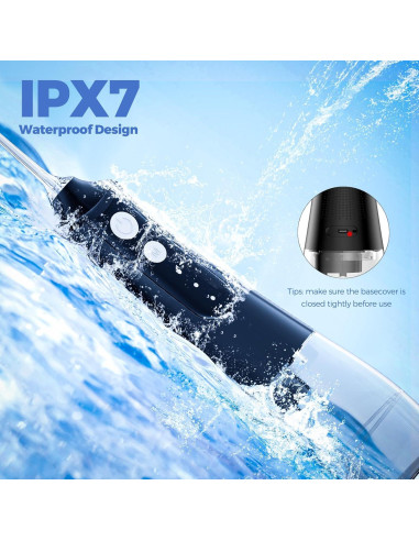 Irrigador Oral Inalámbrico URSMILEKIT Negro 350ml IPX7