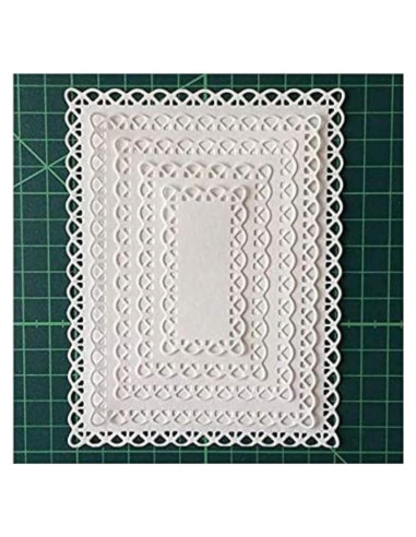 Troqueles de Corte de Metal CPEI Marco Rectangular 10.7x13.9 cm