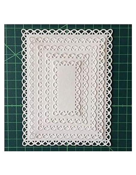 Troqueles de Corte de Metal CPEI Marco Rectangular 10.7x13.9 cm