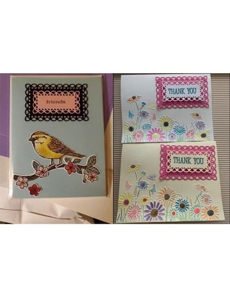 Troqueles de Corte de Metal CPEI Marco Rectangular 10.7x13.9 cm