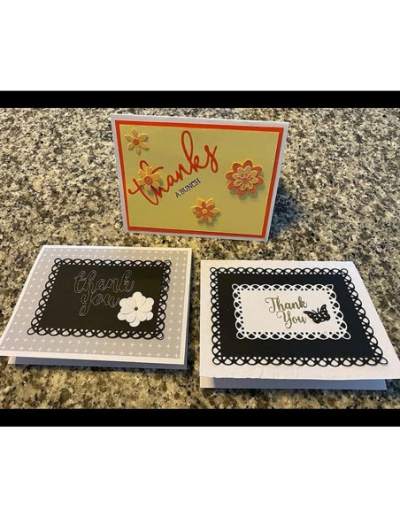 Troqueles de Corte de Metal CPEI Marco Rectangular 10.7x13.9 cm