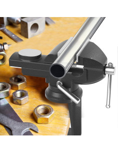 Morsa Portátil Sujeta Banco Trabajo Shangyoyi 7.11 cm Negra 2