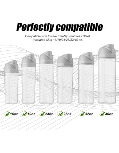 4 Tapones y 4 Sellos de Silicona PEUTIER para Botellas de Agua