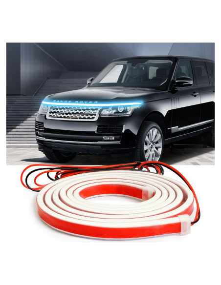 Tira de luz LED Ailinge 177.8 cm Azul Hielo impermeable