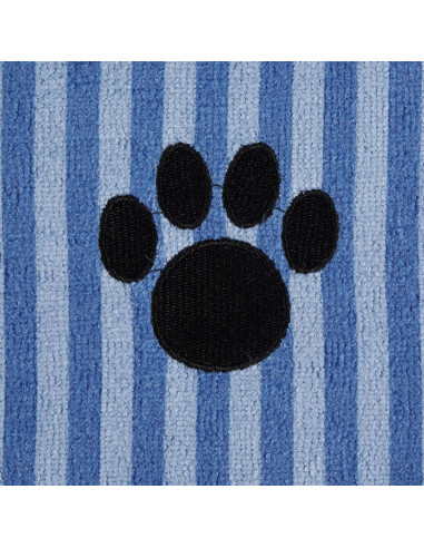 Toalla para Mascotas Bone Dry Rayada 104 x 60 cm Azul