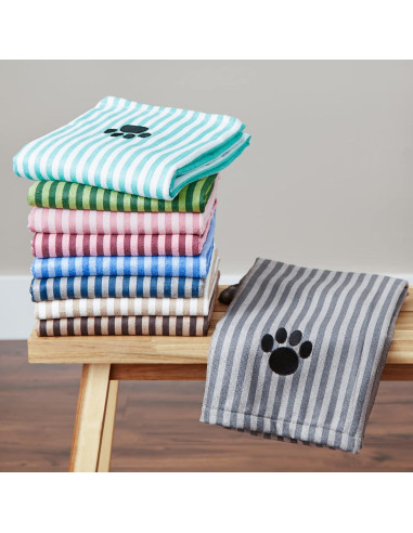 Toalla para Mascotas Bone Dry Rayada 104 x 60 cm Azul