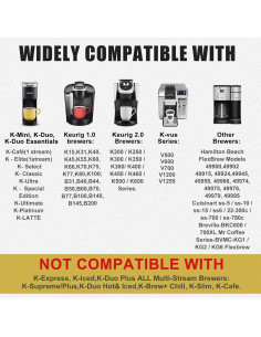 Tazas K reutilizables InwodiTeki, paquete de 8, acero inoxidable 2