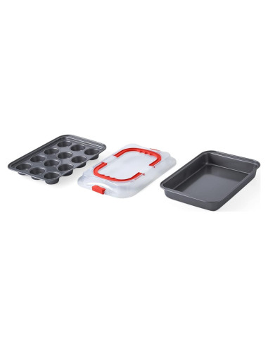 Juego de Moldes para Pasteles y Muffins Nifty Solutions 2 Pzas