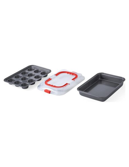 Juego de Moldes para Pasteles y Muffins Nifty Solutions 2 Pzas