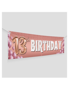 Banner de Cumpleaños 13 Años BCB Print 1.22x0.30m Poliester