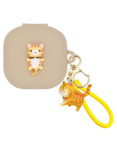 Funda de Silicona Wonhibo para Samsung Galaxy Buds 2 Pro - Oso Kawaii