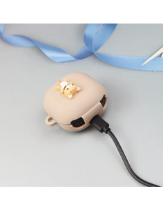 Funda de Silicona Wonhibo para Samsung Galaxy Buds 2 Pro - Oso Kawaii 2