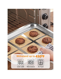 SMARTAKE Papel Pergamino 10x10 cm 200 Hojas Antiadherente 2