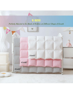 Edredón Duvet CLoucl para Cuna 104x122cm 100% Plumón Gris 2