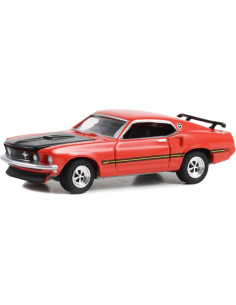 Auto a Escala 1:64 Greenlight Mustang 1969 Rojo Carrera 2