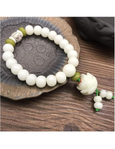 Pulsera de Cuentas de Bodhi Girasol Sonriente Loto 15x20 cm 2