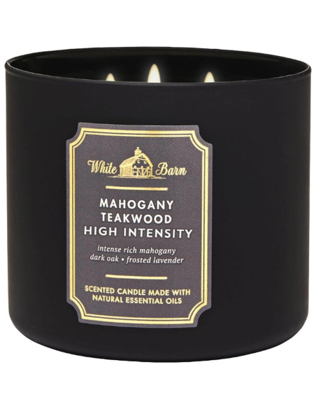 Vela Aromatizada 3 Mechas Baño y Cuerpo Trabajos 411 g