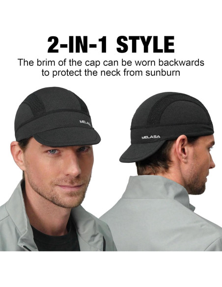 Gorra de Ciclismo MELASA con Visera Reversible y Malla Transpirable