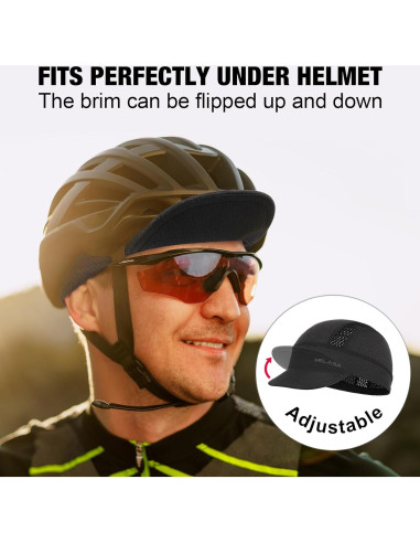 Gorra de Ciclismo MELASA con Visera Reversible y Malla Transpirable