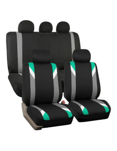 Fundas de Asiento Universales FH Group Menta - Lavables y Compatibles con Airbags