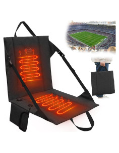 Cojín de Asiento Calentado HuiJuKeJi Plegable USB 39x40cm