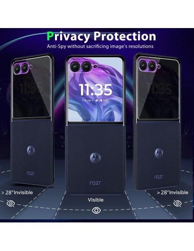 Protector de Pantalla Privado Zeking para Motorola Razr 50 2024