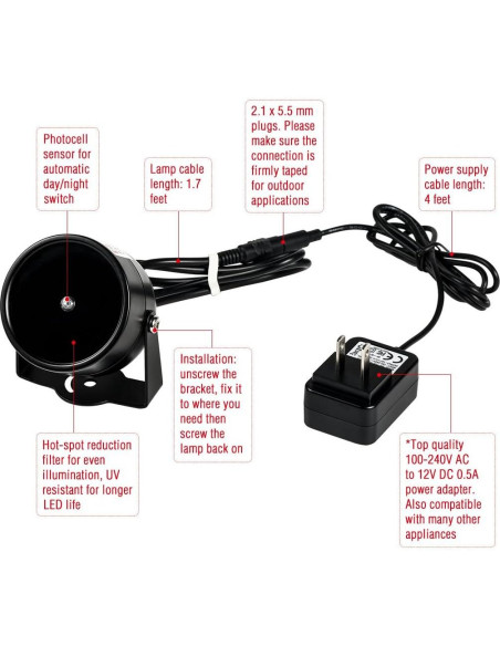 Iluminador Infrarrojo Tendelux AI4 80 pies 4W para Cámaras