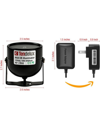 Iluminador Infrarrojo Tendelux AI4 80 pies 4W para Cámaras
