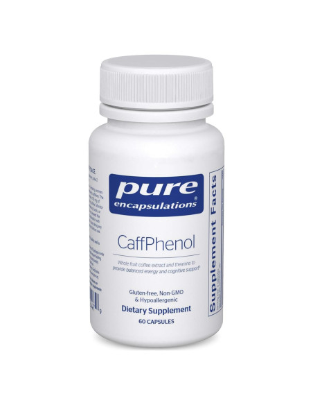 CaffPhenol Pure Encapsulations | Extracto de café y teanina 60 cápsulas