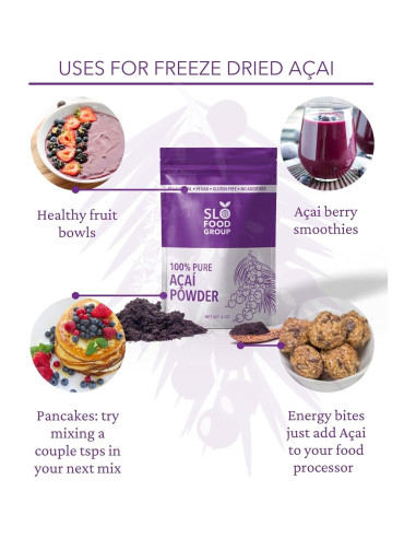 Polvo de Aaí Liofilizado Slofoodgroup 85 g - Superalimento Puro