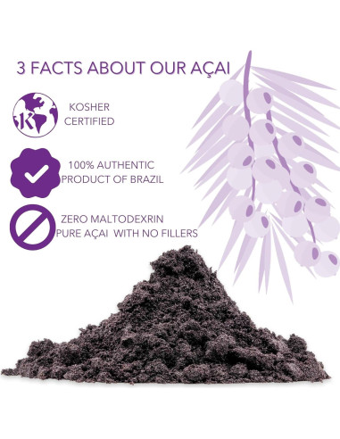 Polvo de Aaí Liofilizado Slofoodgroup 85 g - Superalimento Puro