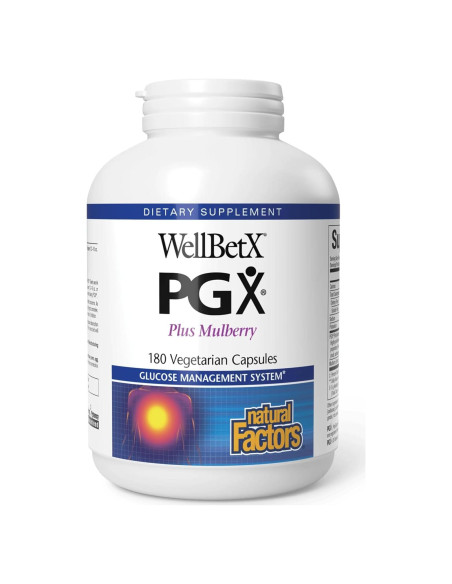 Cápsulas Vegetarianas PGX WellBetX Plus Morera 180 Unidades