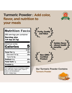 Polvo de Cúrcuma Laxmi 200g - Natural y No OGM 2