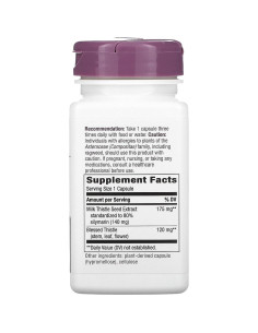 Cardo Mariano Nature's Way 80% Silimarina 30 Cápsulas 2