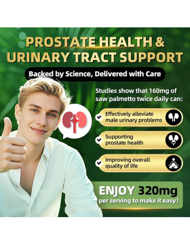 GPGP GreenPeople Saw Palmetto 120 Gomas - Suplemento DHT