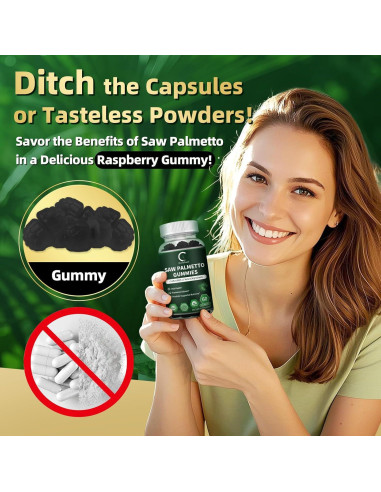 GPGP GreenPeople Saw Palmetto 120 Gomas - Suplemento DHT