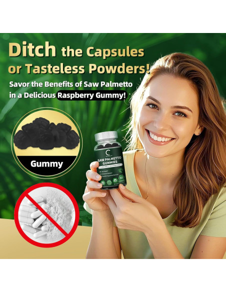 GPGP GreenPeople Saw Palmetto 120 Gomas - Suplemento DHT