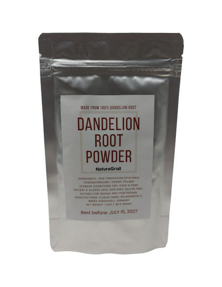 Polvo de raíz de diente de león 100% puro 42.5g - Fluxias